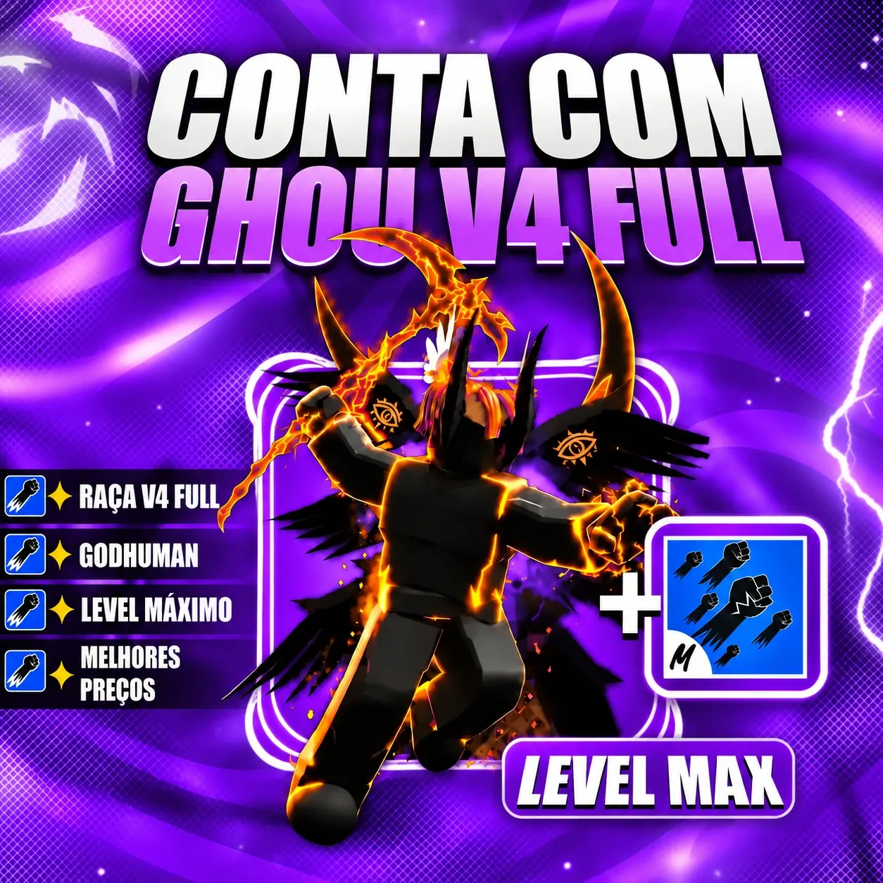 『 🧬 』 GHOUL V4 FULL + GODHUMAN + LEVEL MÁX