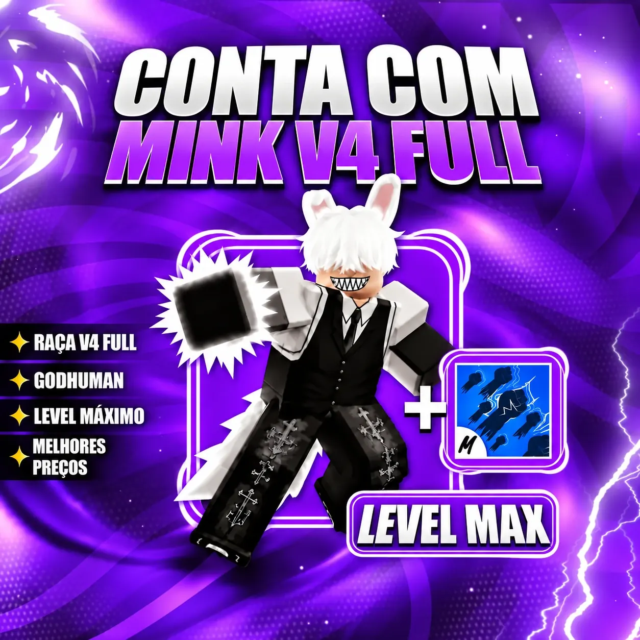 『 🧬 』 MINK V4 FULL + GODHUMAN + LEVEL MÁX