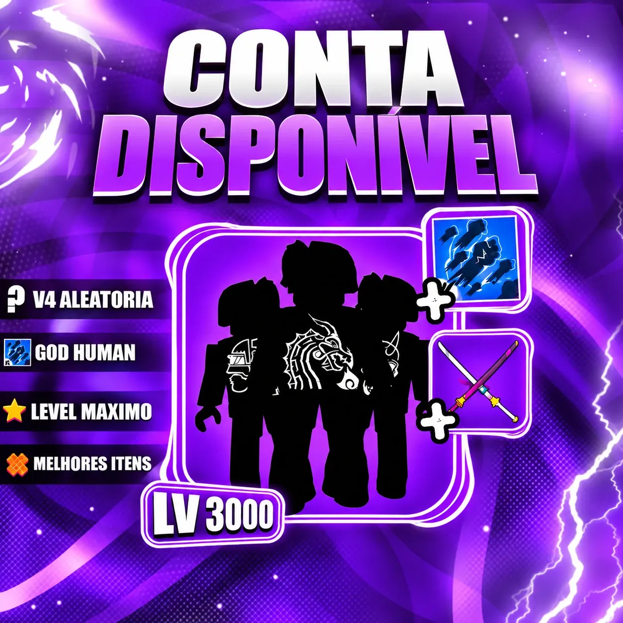 『 🎲 』 RAÇA V4 ALEATÓRIA + GODHUMAN + LEVEL MÁX