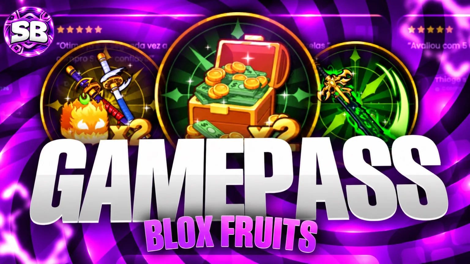 Gamepasses e Frutas Permanentes